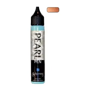 Pearl Pen liquid fabric paint Artequipment Schjerning 28 ml Bronze, washable up to 40 °C