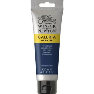 Акриловая краска тюбик Winsor & Newton Galeria 120 мл — Phthalo Blue