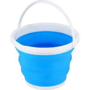 Folding Bucket Nils Extreme NC1731 10L Blue – Portable Collapsible Water Bucket