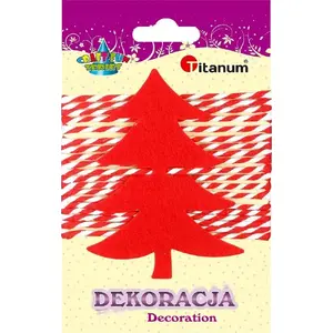 Filca Ziemassvētku eglīte, BABYLISS 516115, sarkana filca dekorācija