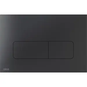Flush-mounted control button ALCADRAIN MOON-BLACK stainless steel, matte black