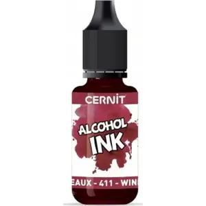 Alcohol ink Carioca Cernit 20 ml — wine red, pigment ink for mixed media and decorative art