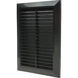Вентиляционная решетка Awenta T26CZ 140x210 мм, черная