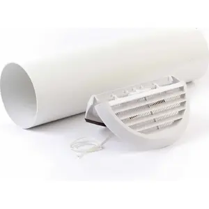Izplūdes restes Duni Xpelair 100 mm baltas — 1 gab., apaļa ventilācijas restīte