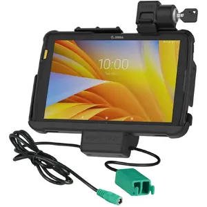 Dock ram mounts Key-Locking Power + Data Dock — secure lockable power and data docking station