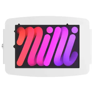 Sienas stiprinājums‑korpuss iPad mini 8.3" Compulocks — balts, piemērots Apple iPad mini (maks. 21,1 cm), 2 atslēgas
