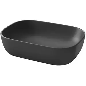 Washbasin countertop CERSANIT Moduo 50 rectangular anthracite matte