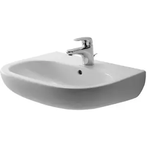 Washbasin Duravit D‑Code top-mounted ceramic sink 550 mm white