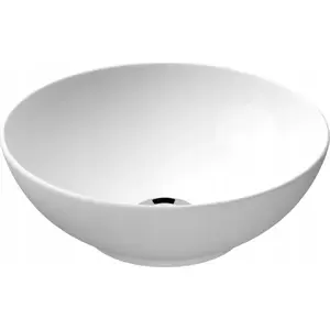 Countertop Round Washbasin 40 cm, model K711-001 (MITO BY CERSANIT / SAVIO) — countertop installation