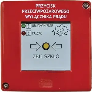 Ugunsgrēka rokas izsaukuma pogas ierīce Promet W0-PPWP-A D1/2K XY ZC, atjaunojama poga, vienas zonas