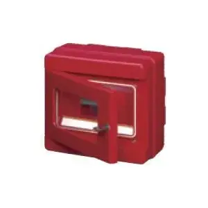 Fire Alarm Button Housing 1x4 150x170x100 mm red — Elettrocanali EC64004