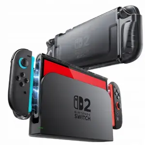Aizsargvāks SupCase priekš Nintendo Switch 2 — Crystal Case Frost Black (SPC512)