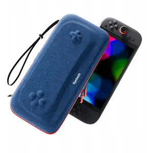 JYS hard protective carrying case for Nintendo Switch 2 / G11 - blue with red zipper
