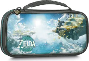 Deluxe Travel Case for Nintendo Switch by BIGBEN — Official "Zelda", Black, Set