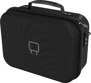 Hardshell portable game console case compatible with Nintendo VS4935, black