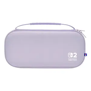 Чехол-переноска Hori Slim Tough Pouch Cozy Lavender для Nintendo Switch 2 — лавандовый, ширина 295 мм