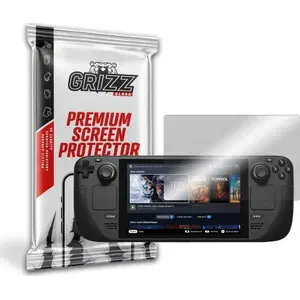 Hybrid protective glass screen protector GrizzGlass for Steam Deck (model GRZ1581)