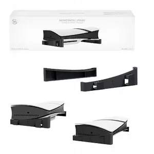 JYS horizontāls statīvs Sony PlayStation 5 Slim konsolei — modelis SB10258, melns