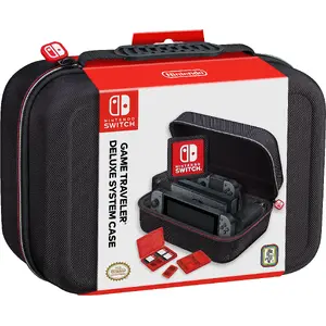 Hardshell portable game console case BIGBEN NNS61 for Nintendo, black, 273×238×86 mm
