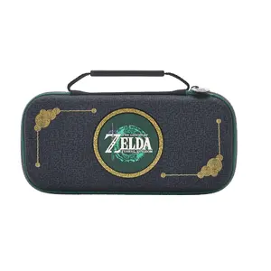 Hardshell portable game console case PowerA NSCS0207-01 for Nintendo — 135×265×50 mm, Black/Gold/Green/White