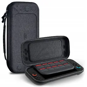 Cieta pārnēsāšanas soma Tech‑Protect priekš Nintendo Switch 2, tumši pelēka