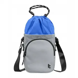 Pleca soma Tomtoc GameOn-G50 Switch 2 JoyCarry Sling pelēka, paredzēta Nintendo Switch aksesuāriem