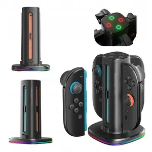 Charging Dock No name Thunder Pro PlayDock Charger for Nintendo Switch 2 controllers — black