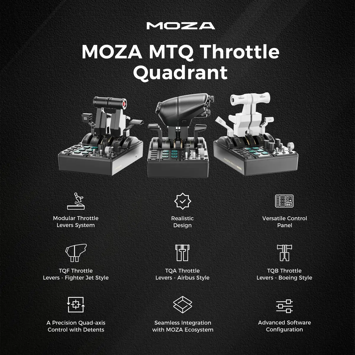MOZA MTQ Панель газа — база для симулятора Photo 5