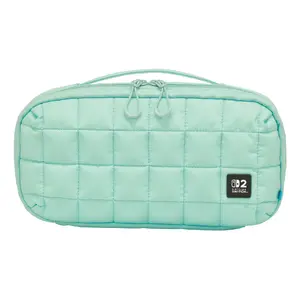 Чехол-папка Hori Puff Pouch (Cozy Green) для Nintendo Switch 2 — мятный рукав