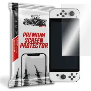 Screen protector GrizzGlass for Nintendo Switch OLED by GrizzGlass (hybrid glass)