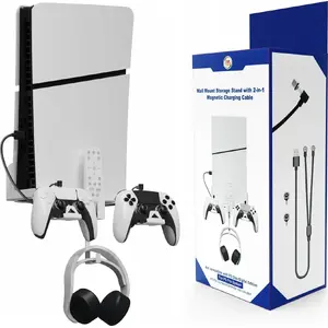 Wall Mount Bracket JYS for Sony PlayStation 5 Slim with Integrated Cable Holder (model SB8847)