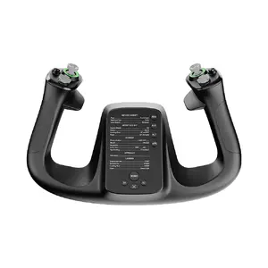 Flight base MOZA MFY YOKE — black ABS and alloy steel flight base, 142.5×202×313 mm