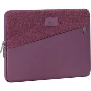 Laptop sleeve Rivacase RC7903 13.3" — eco leather and tweed, accessory pocket (red)