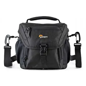 Compact camera case Lowepro Nova 140 AW II Black with shoulder strap