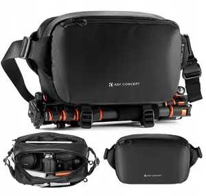 Camera Bag K&F SB10571 — 10 L capacity, black, padded case for camera, lens, phone