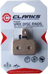 Brake pads Clarks CLA-VRX811C — compatible with Shimano Deore M515/M475/M525/M465/M495 and Tektro/Trp HDC300/Spyre (sintered metallic)