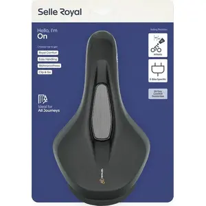 Sēdeklis SELLE ROYAL ON OPEN ATHLETIC 45° ar gēlu un elastomēriem unisex (NEW 2024)