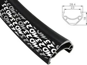 Alexrims mountain bike rim MD23 29" x 32 holes Tubeless Ready disc brake capped black (ALX-MD2329)
