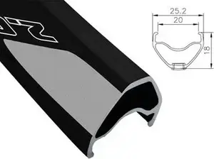 MTB aploksne Alexrims EVO 2.0 27.5" 32 caurumi Tubeless Ready, melna, paredzēta disku bremzēm (ALX-EVO202732)