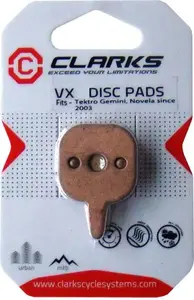 Brake Pad Set Clarks for TEKTRO Gemini / Novela 2003 — box 20 pairs