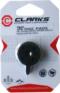 Brake pads Clarks compatible with PROMAX models DSK320 DSK400 DSK610J DSK50J DSK700 XNine (MPN CLA-VX829C)