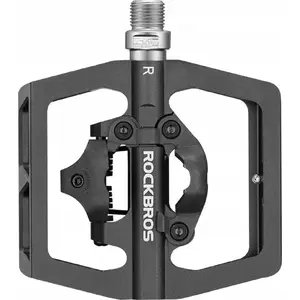Clipless MTB Pedal Set RockBros with SPD Compatibility – black