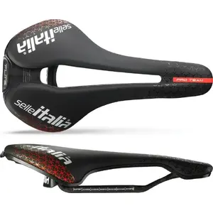 Saddle Selle Italia Flite Boost Pro Team Kit Carbonio Superflow L3, Carbon rail Ø7x9 mm +10 mm, Fibra-Tek, 170 g, Black