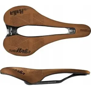 Selle Italia saddle SLR Boost Kit Carbonio Superflow S (id match S3), Carbon rail +10mm, Nubuk Line Limited Edition