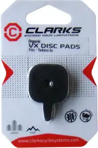 Brake pads Clarks TEKTRO (Io) — box of 20 pairs, model CLA-VX844C-DP-ST