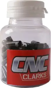 Brake Noodle End Cap 5mm CNC Aluminium by Clarks — pack of 100, black