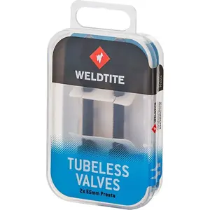 Valve kit WELDTITE Tubeless Valve Kit 2 × 55 mm Presta — WLD-05050