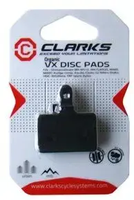 Brake pads Clarks for Shimano/Tektro/TRP/Hylex compatible models — organic, box 20 pairs