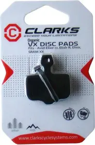 Brake pads Clarks compatible with Avid Elixir 1/3/5/CR/R and SRAM XX/X0 (MPN CLA-VX841C)