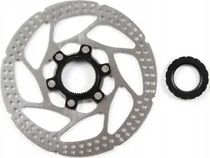 Brake rotor Clarks C-CL-160mm, Centerlock mount, lockring for Thru Axle, silver